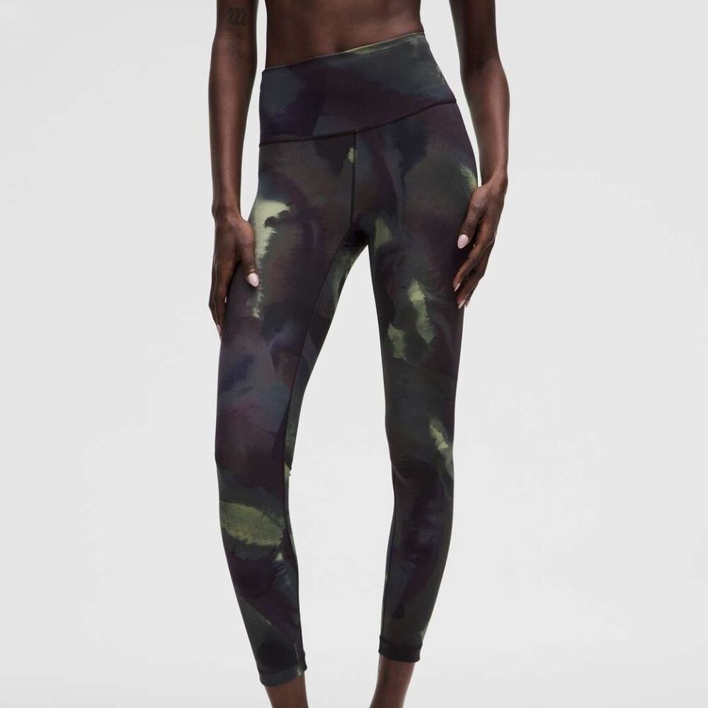 BNWT Lululemon Wunder Train High-Rise Tight 25" Ink Islands Burnside Multi sz 8